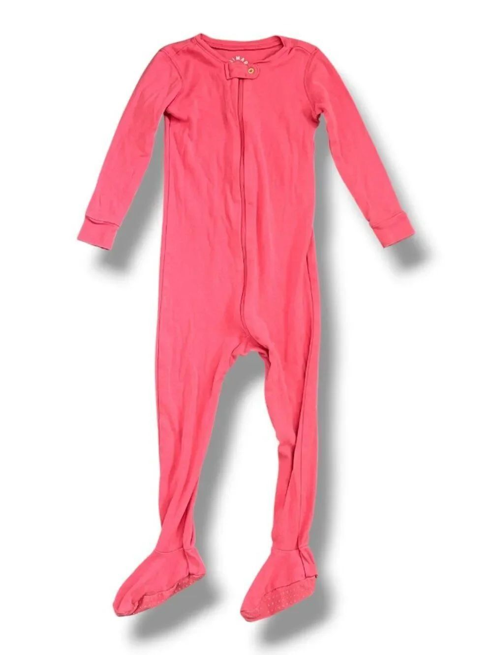 Primary Organic Cotton Zippered Pink Footed Sleeper Pajama Size 2